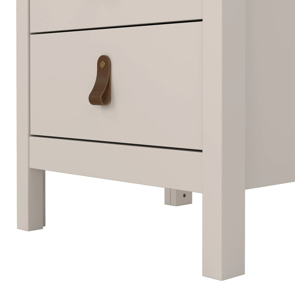Barcelona Bedside Table 3 Drawers in Cashmere