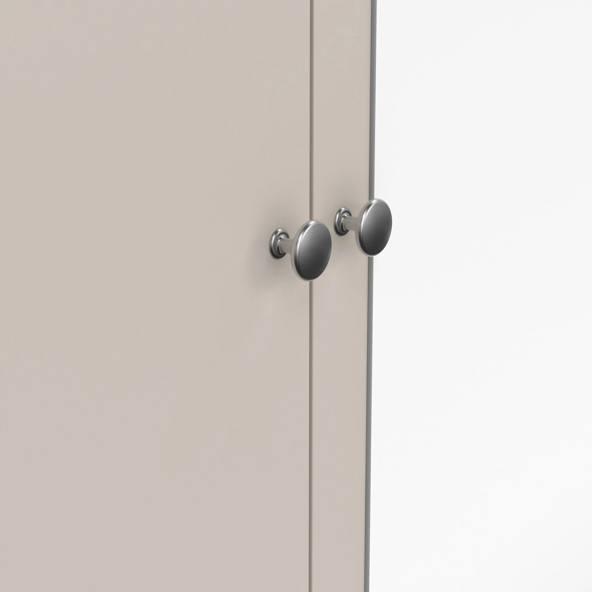 Madrid Wardrobe with 2 Doors + 1 Mirror Door + 2 Drawers in Cashmere