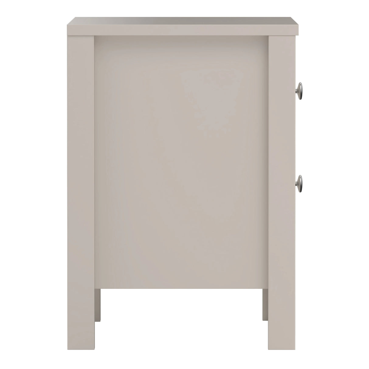 Madrid Bedside Table 2 Drawers in Cashmere