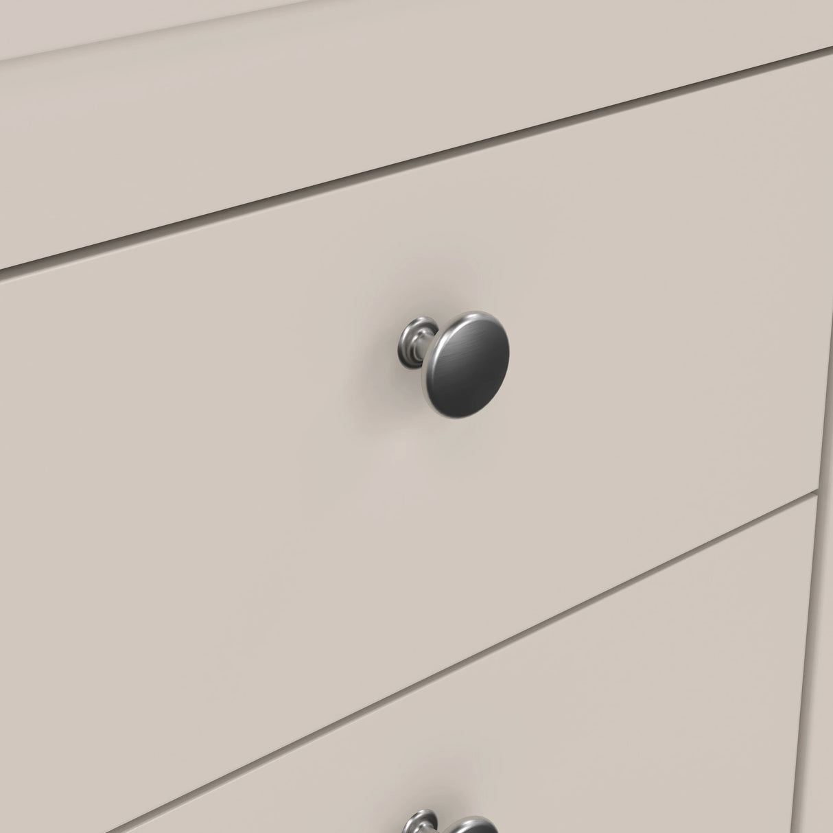 Madrid Bedside Table 2 Drawers in Cashmere