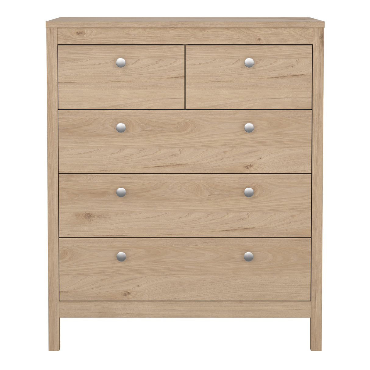 Madrid Chest 3+2 drawers in Jackson Hickory Oak
