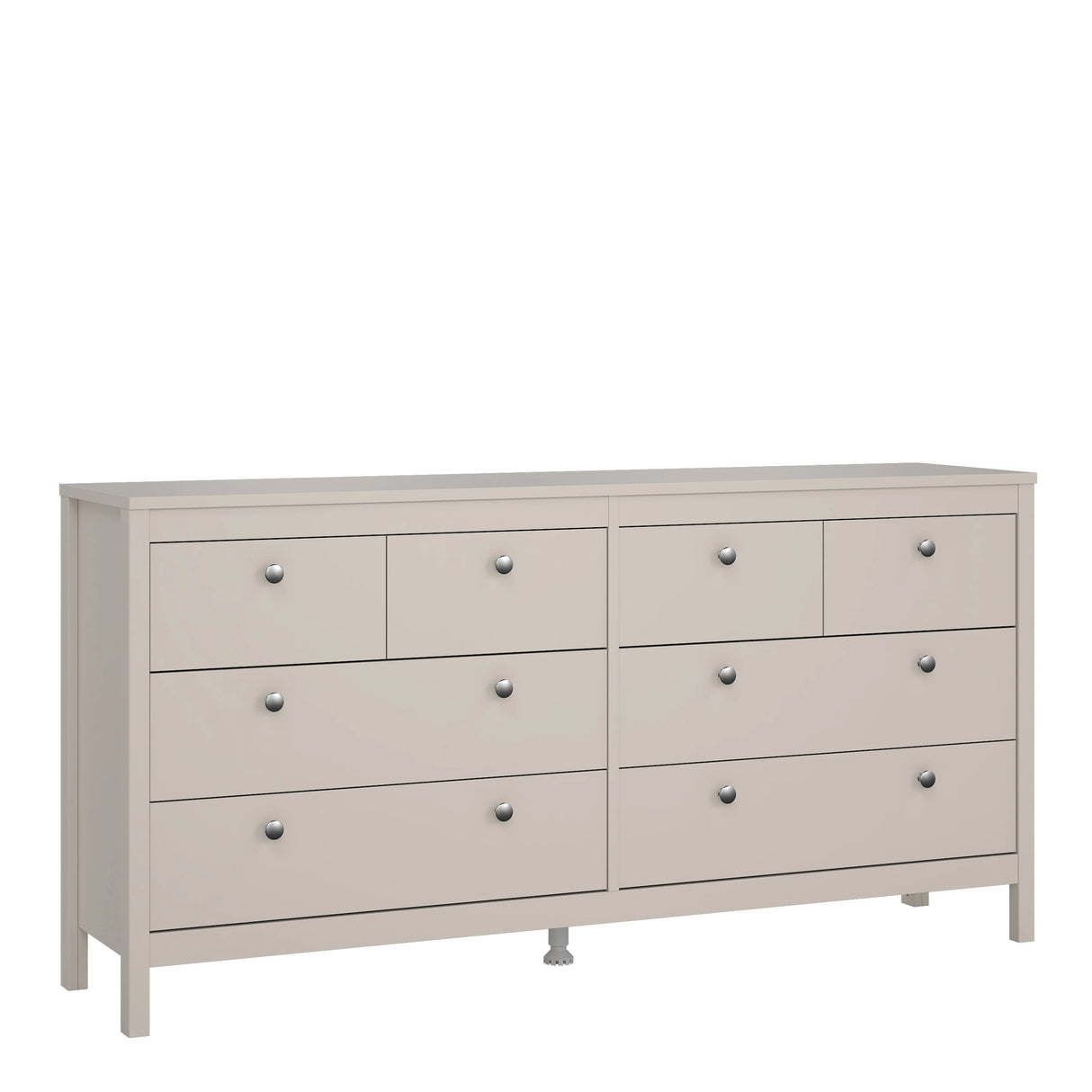 Madrid Double Dresser 4+4 Drawers in Cashmere