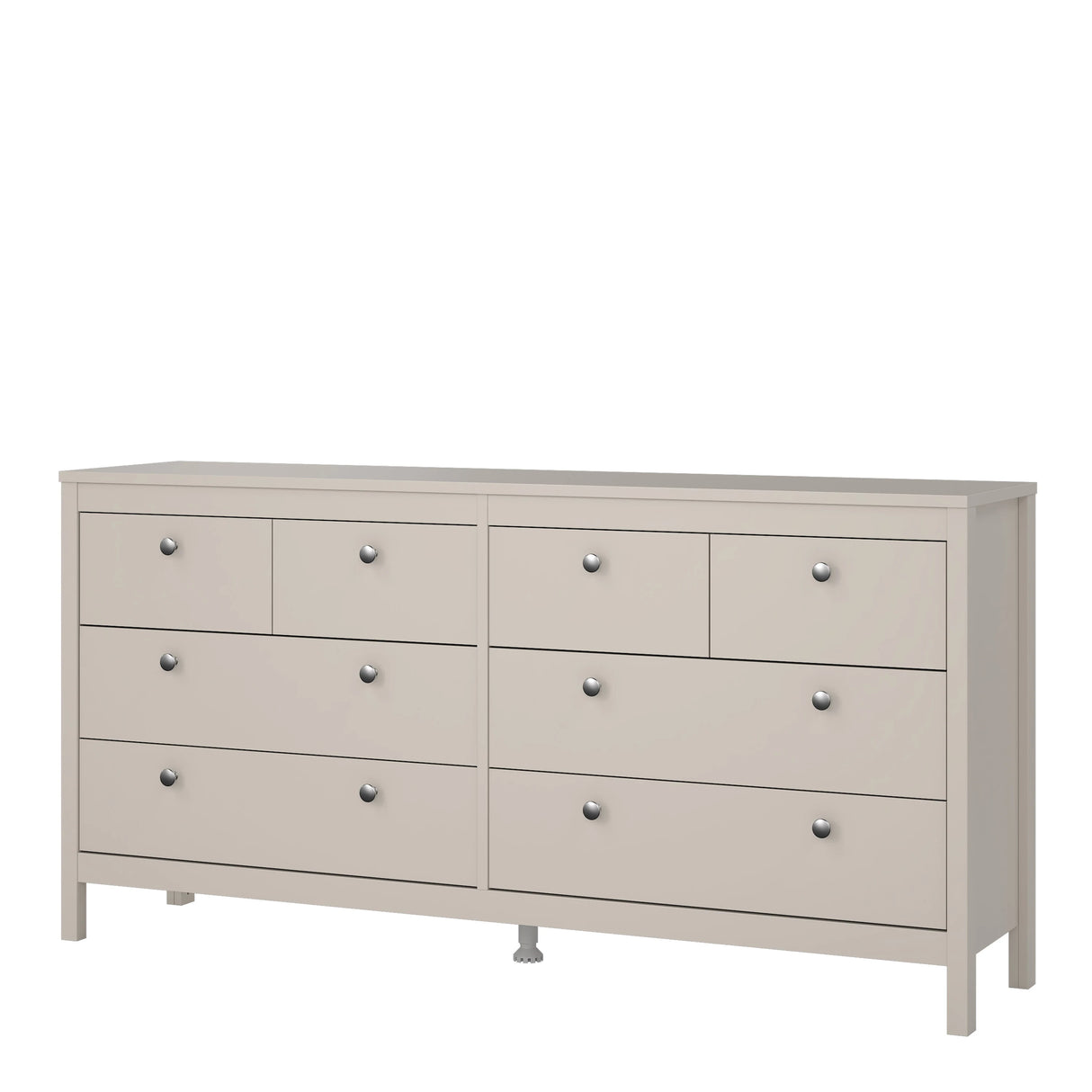 Madrid Double Dresser 4+4 Drawers in Cashmere