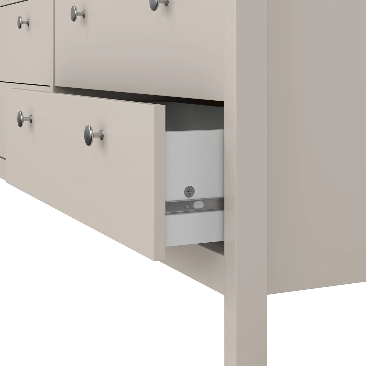 Madrid Double Dresser 4+4 Drawers in Cashmere