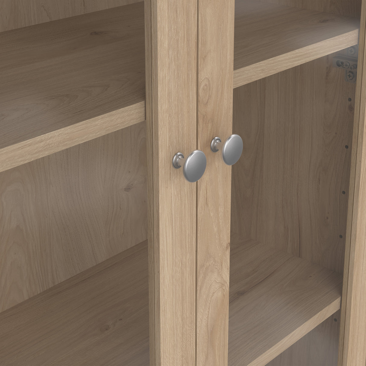 Madrid China cabinet 2 doors w/glass + 3 drawers in Jackson Hickory Oak