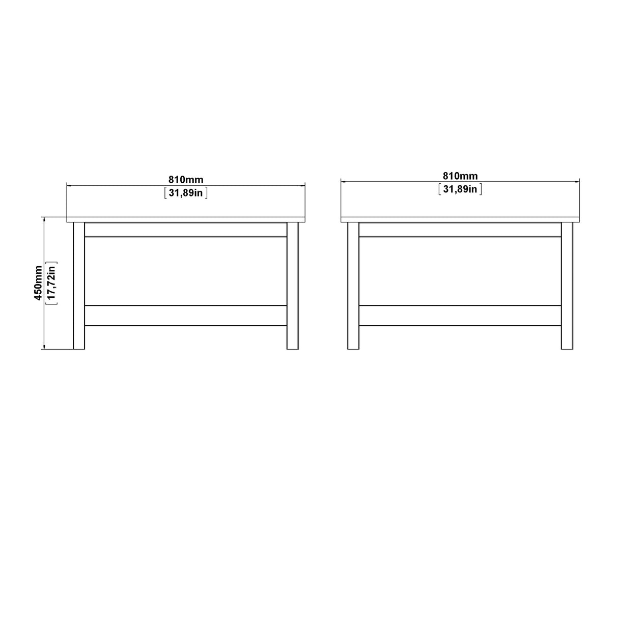 Madrid Coffee Table in White