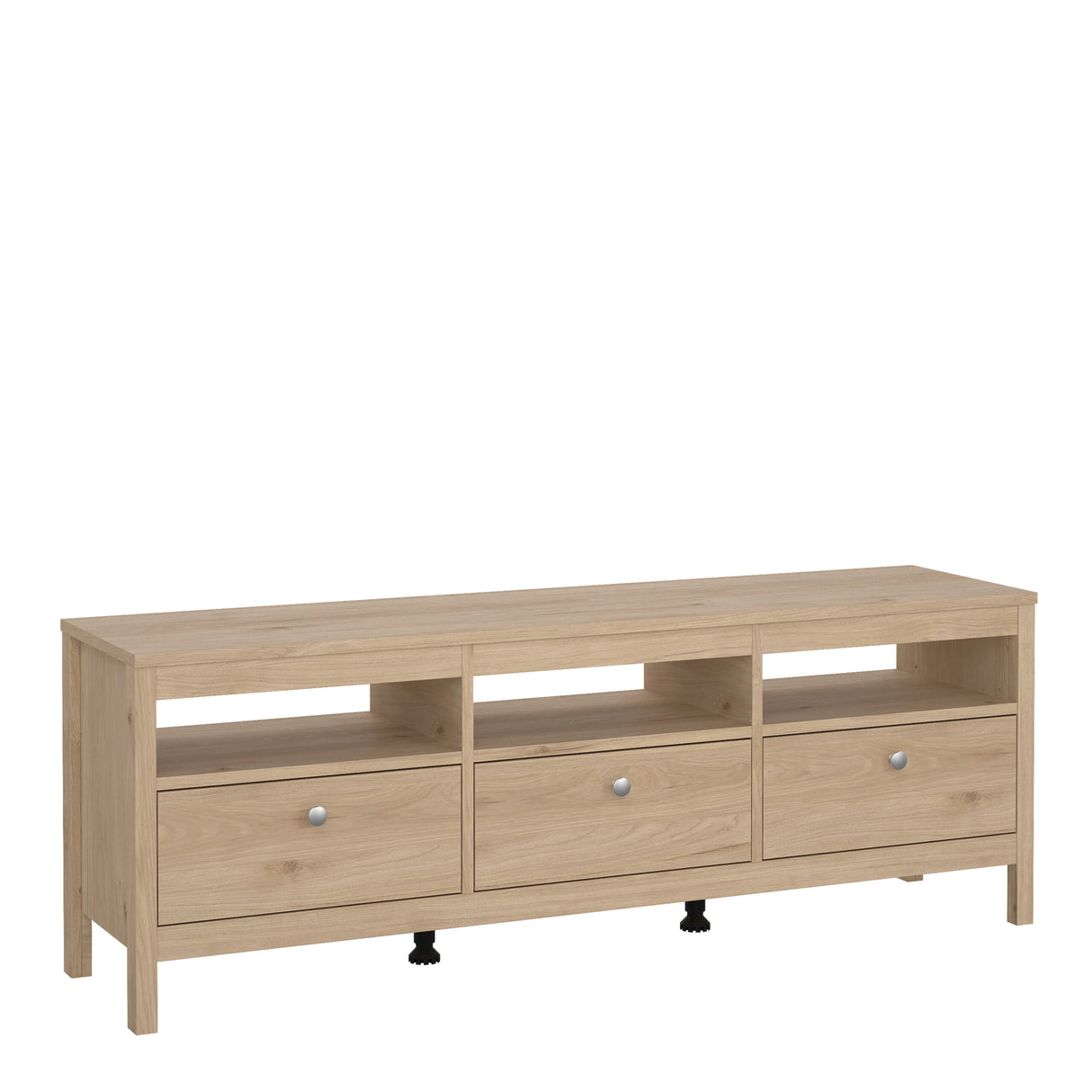 Madrid TV Unit 3 Drawers in Jackson Hickory Oak