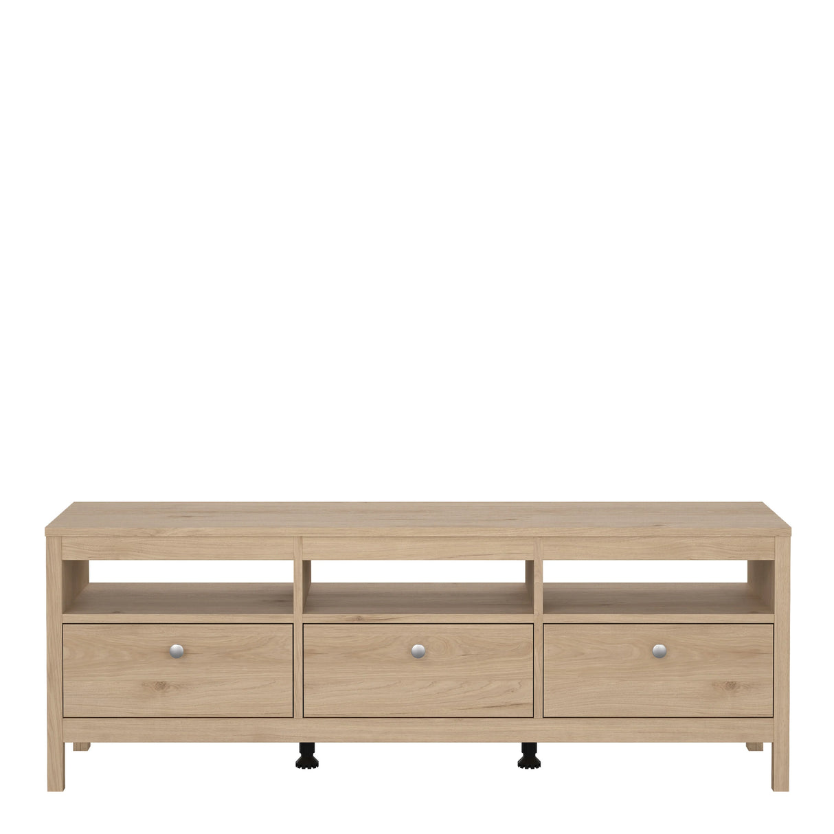 Madrid TV Unit 3 Drawers in Jackson Hickory Oak