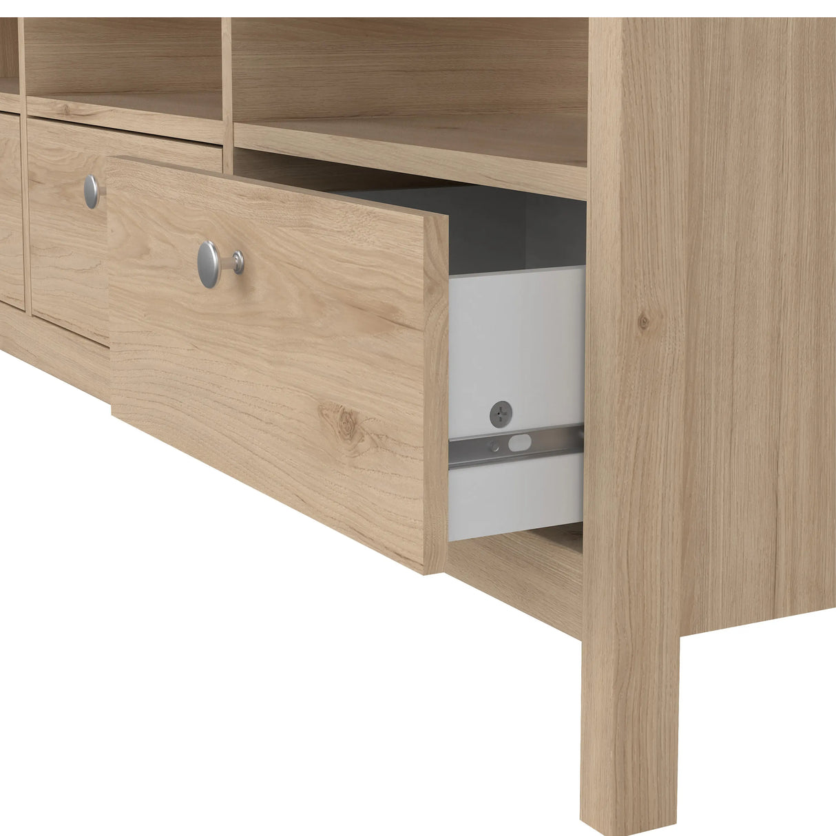 Madrid TV Unit 3 Drawers in Jackson Hickory Oak