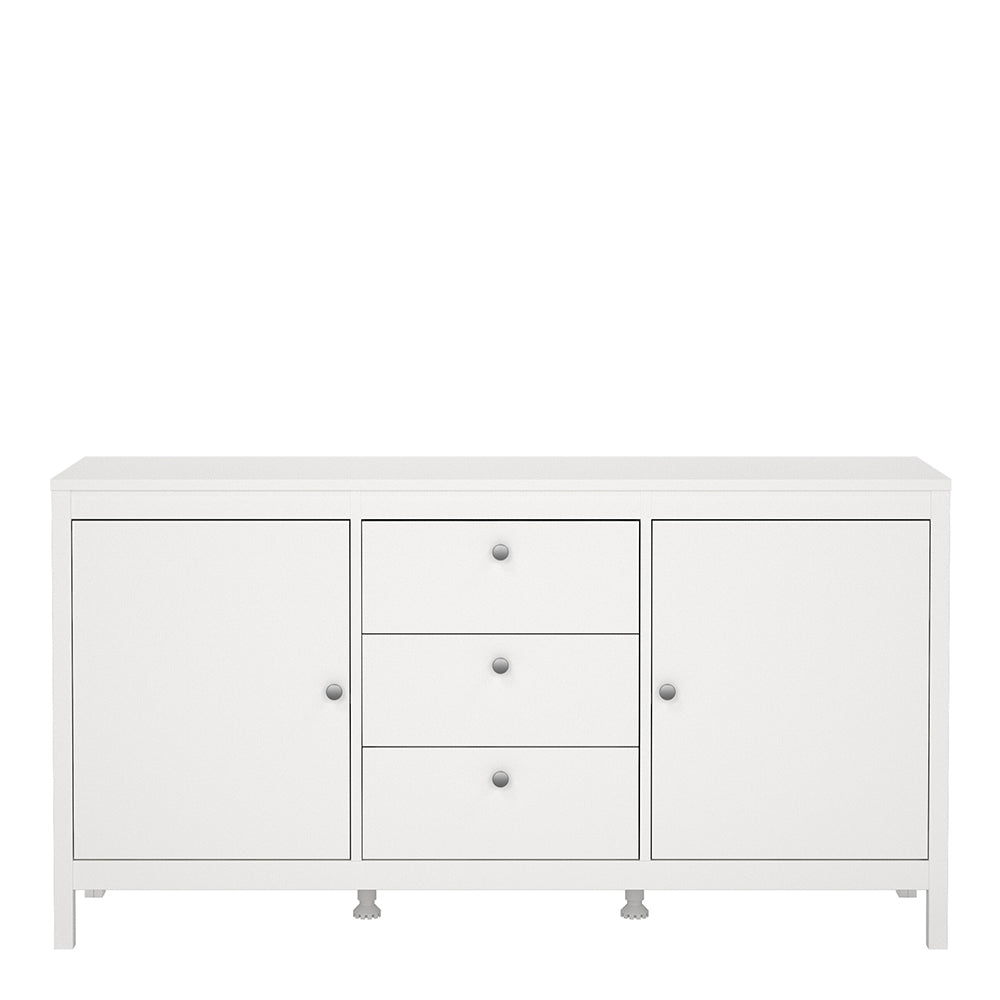 Madrid Sideboard 2 Doors + 3 Drawers in White