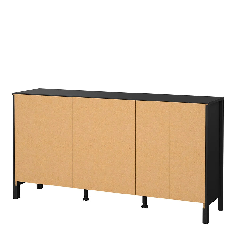 Madrid Sideboard 2 Doors + 3 Drawers in Matt Black