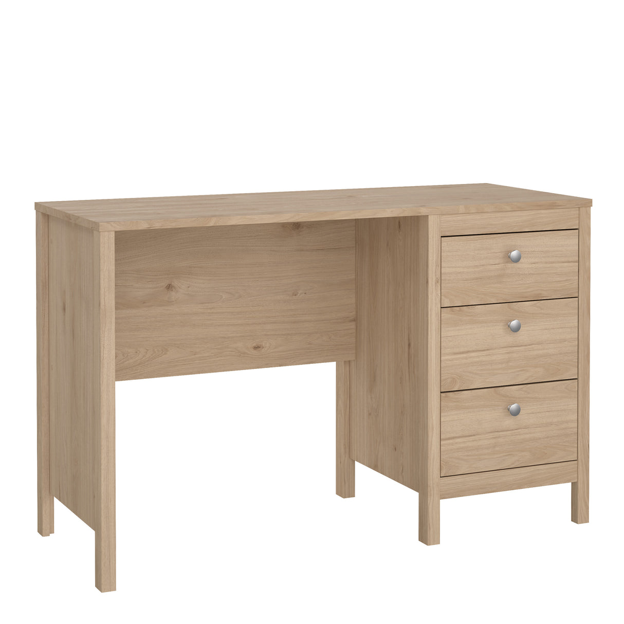 Madrid Desk 3 drawers in Jackson Hickory Oak