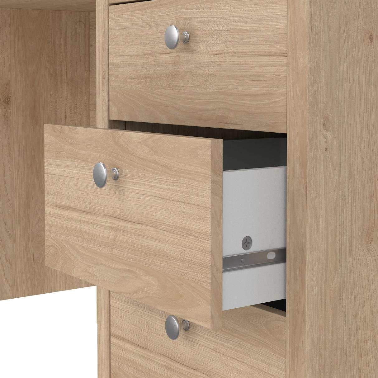 Madrid Desk 3 drawers in Jackson Hickory Oak