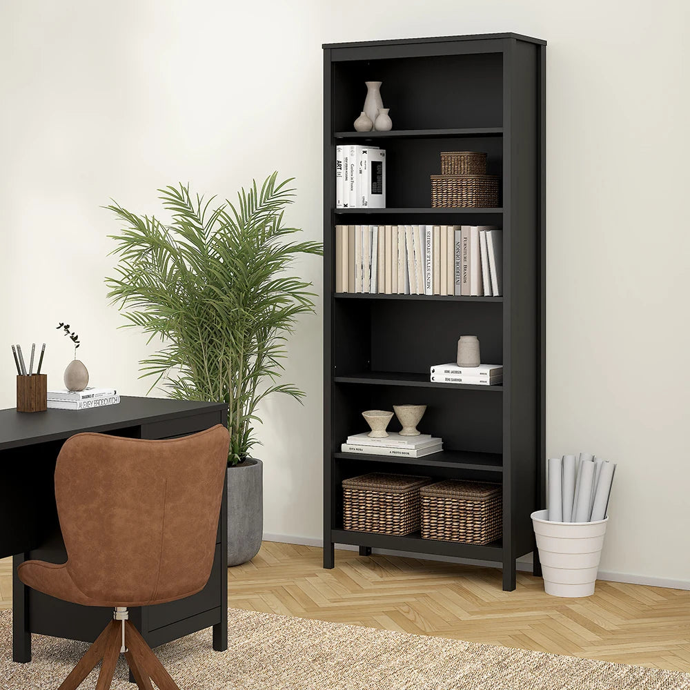 Madrid Bookcase in Matt Black