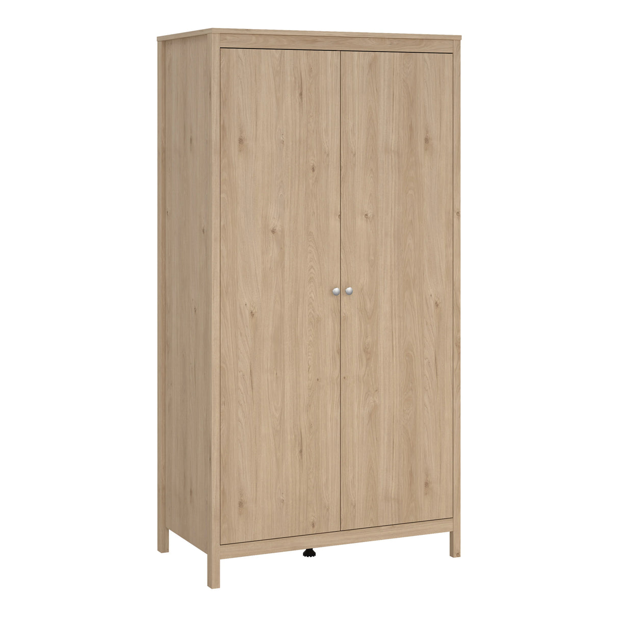 Madrid Bedroom Package 2 Drawer Bedside 5 Drawer Chest 2 Door Wardrobe in Jackson Hickory Oak