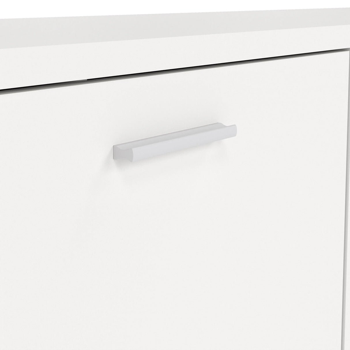 Media TV Unit with 2 Doors and 1 Drawer in White