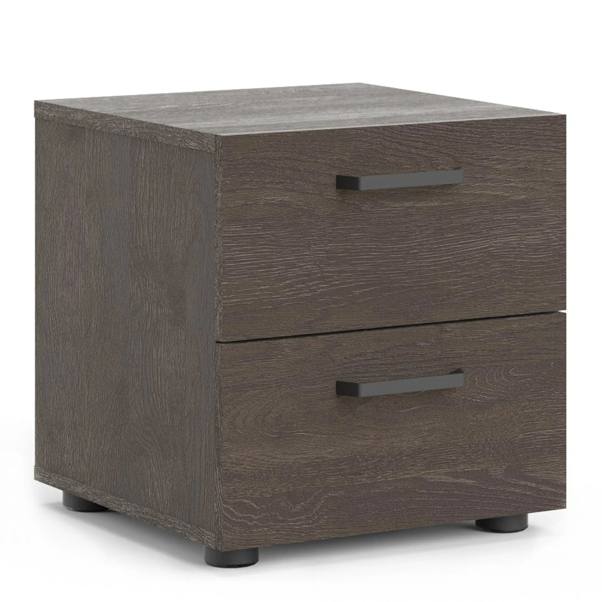 Dallas Nightstand with 2 Drawers in Dark Oak