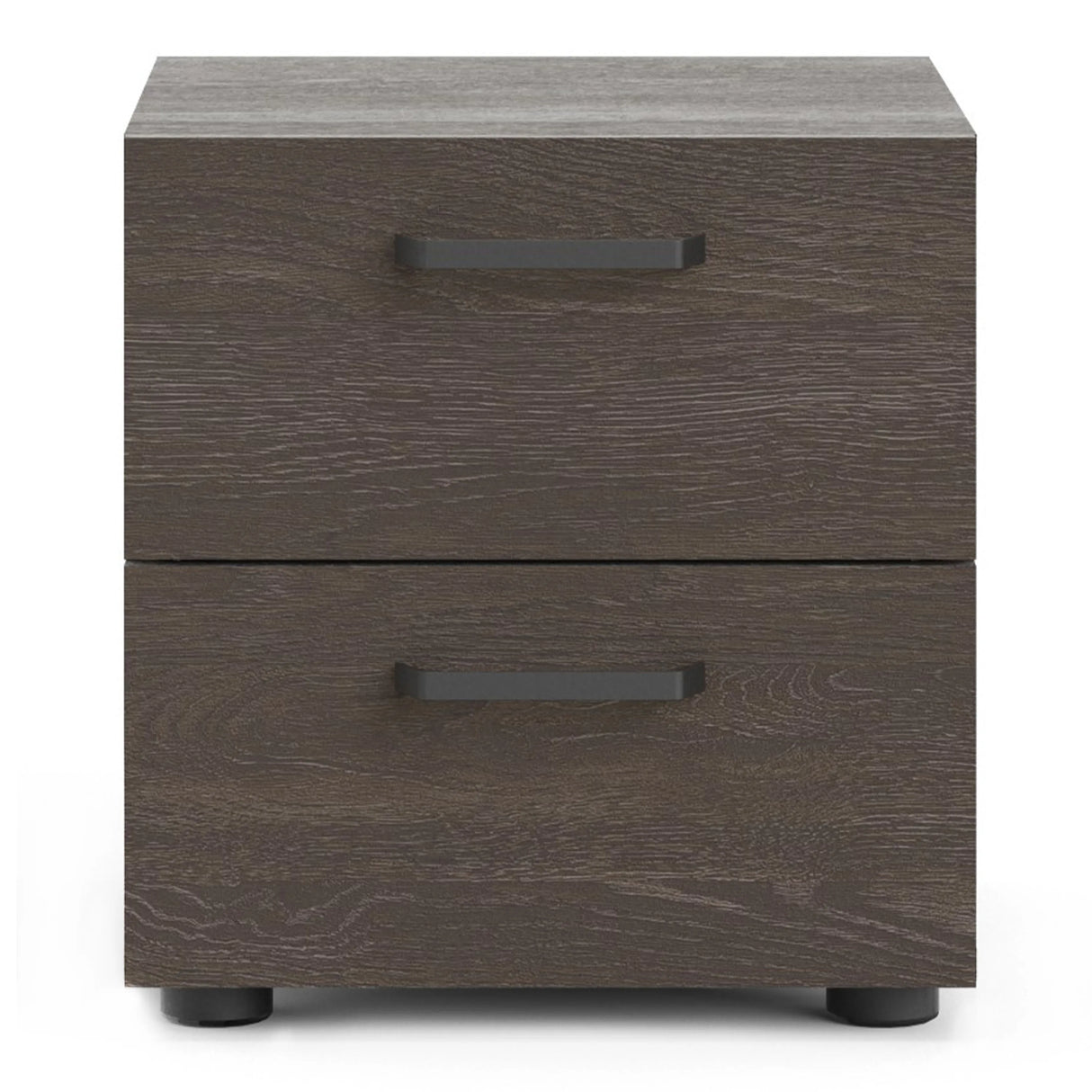 Dallas Nightstand with 2 Drawers in Dark Oak