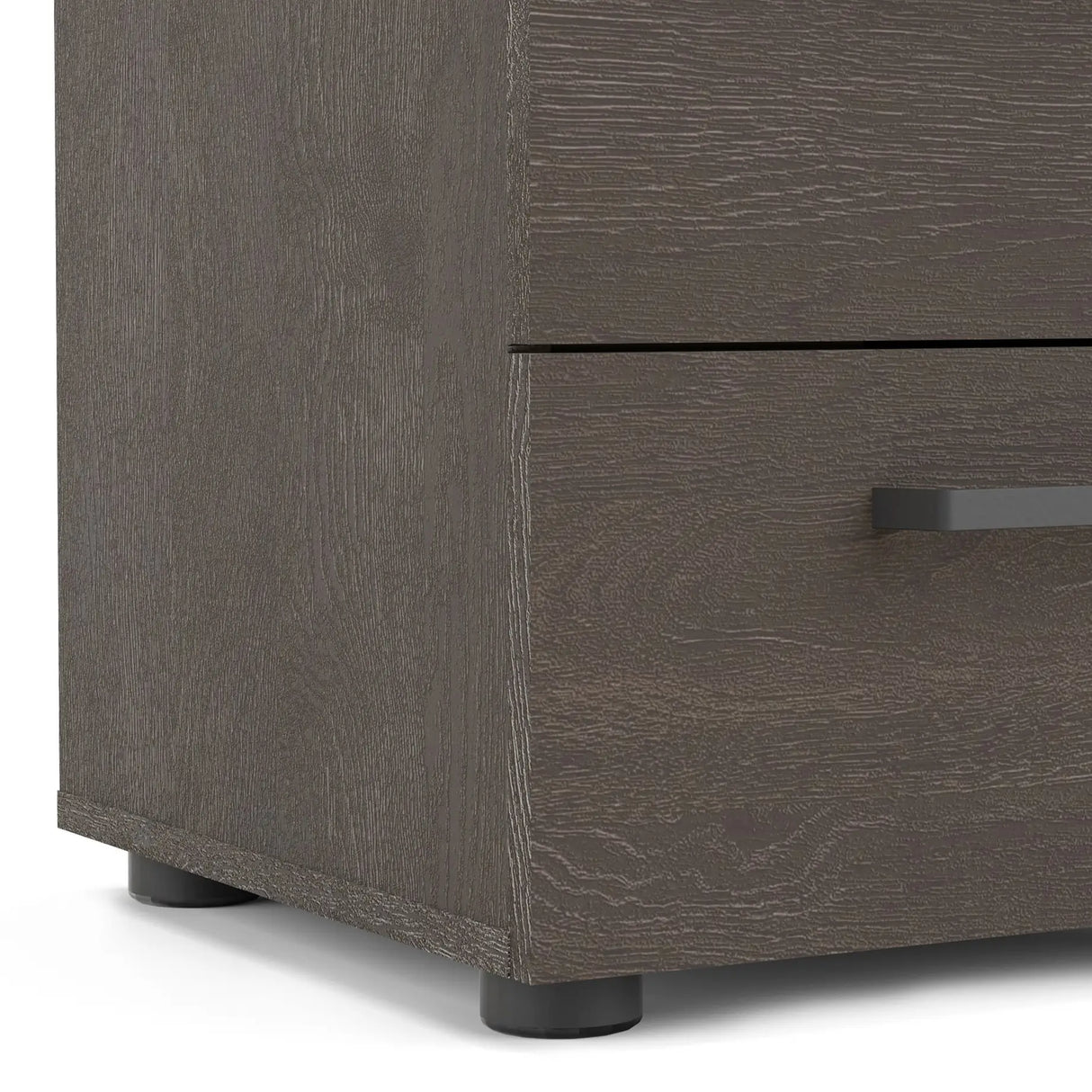 Dallas Nightstand with 2 Drawers in Dark Oak