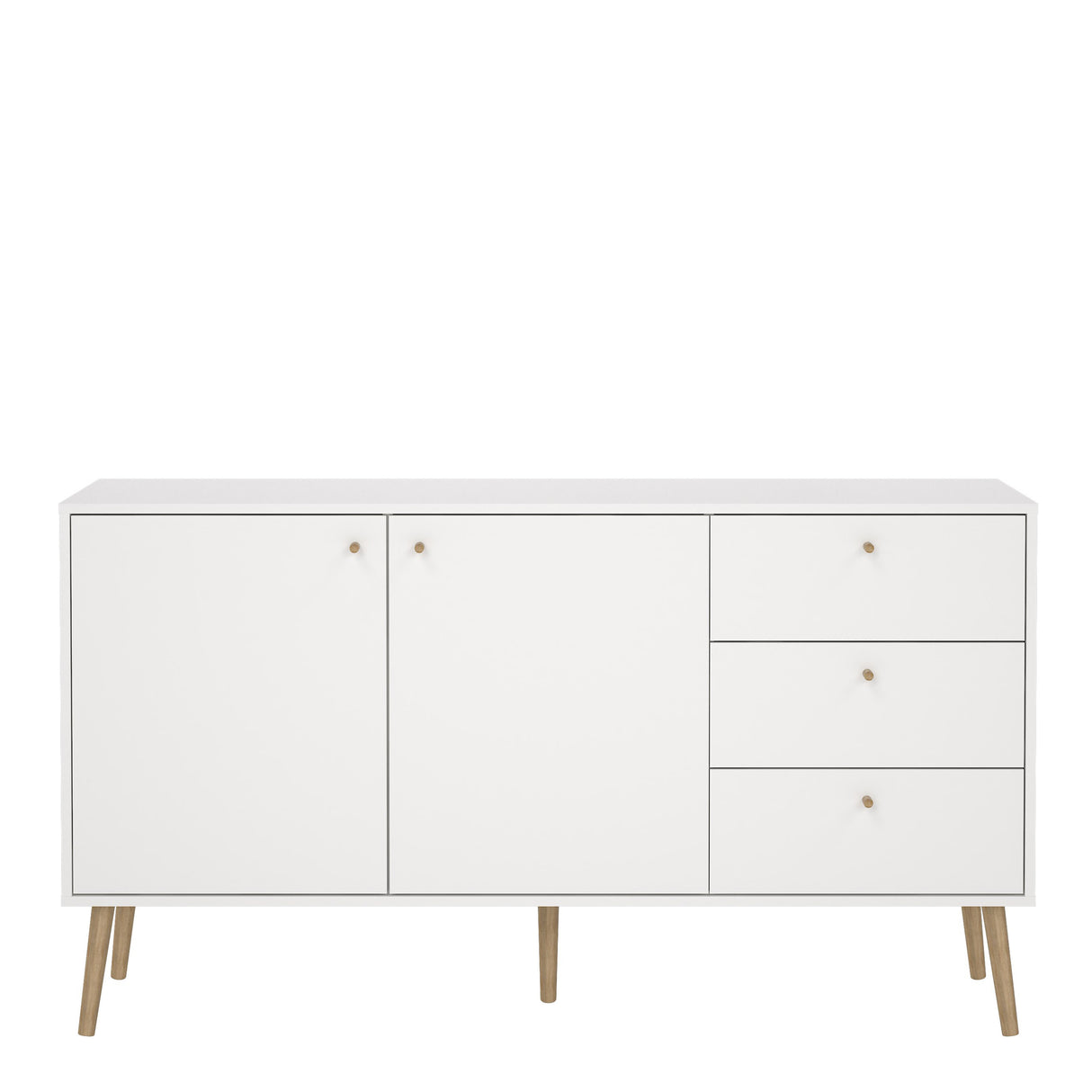 Cumbria Sideboard 2 Doors + 3 Drawers White