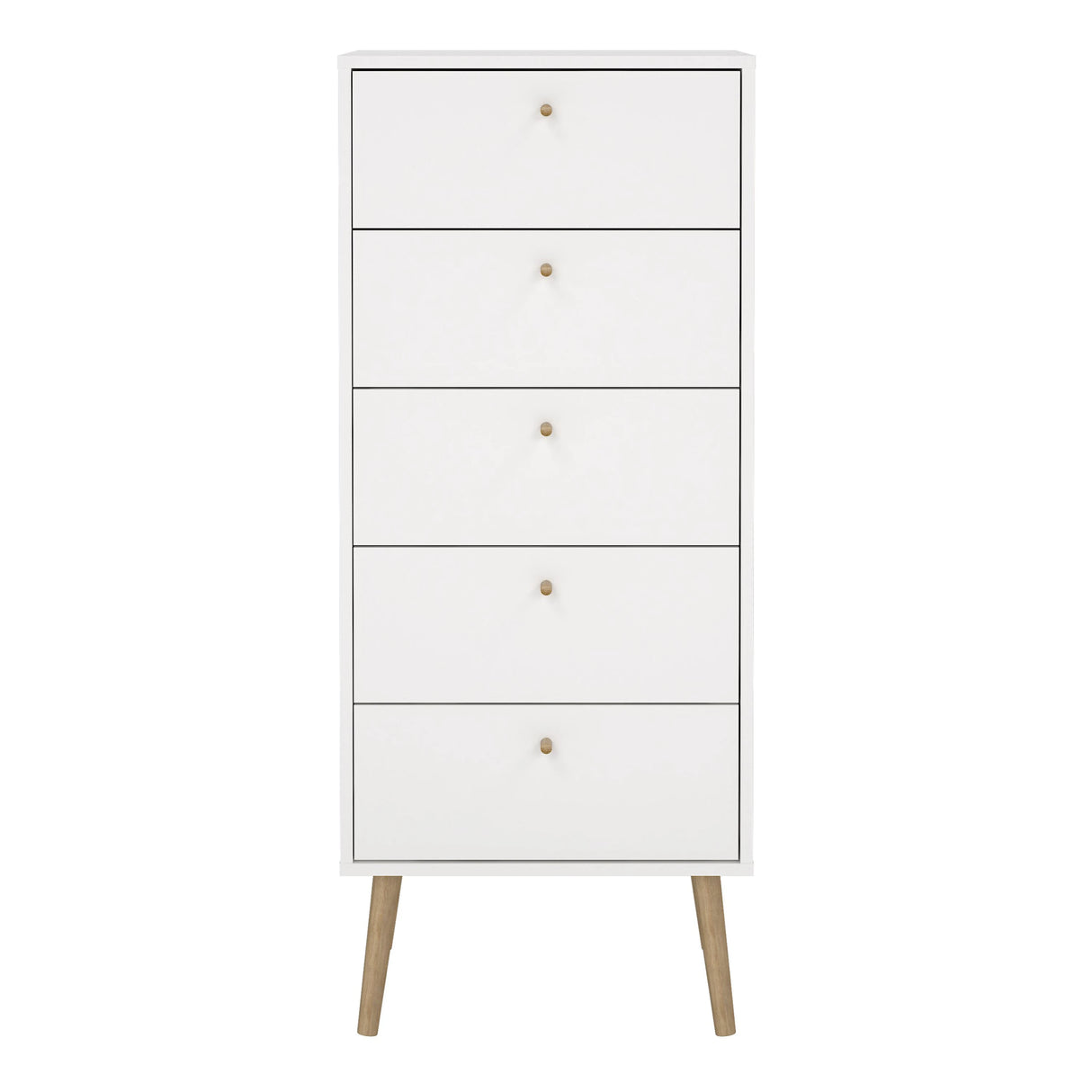 Cumbria Chest 5 Drawers White