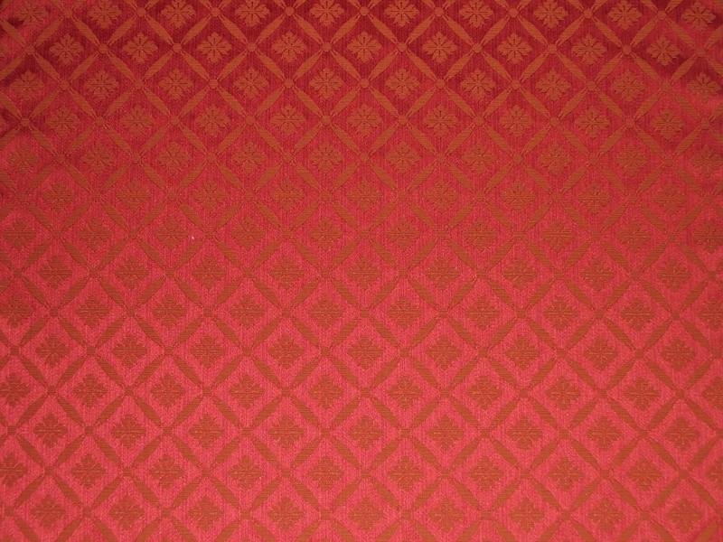 Damask Trellis Claret / SR14282 (Per Metre)