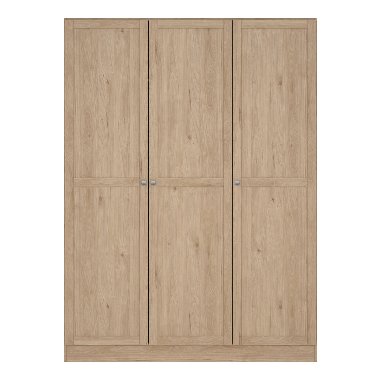 Brande Wardrobe with 3 frame doors in Jackson Hickory