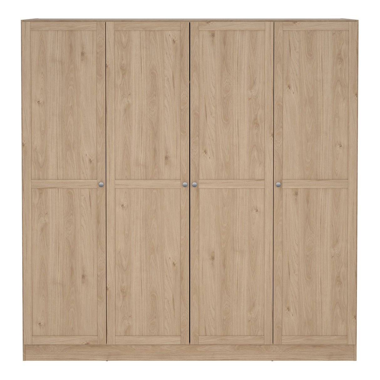 Brande Wardrobe with 4 frame doors in Jackson Hickory