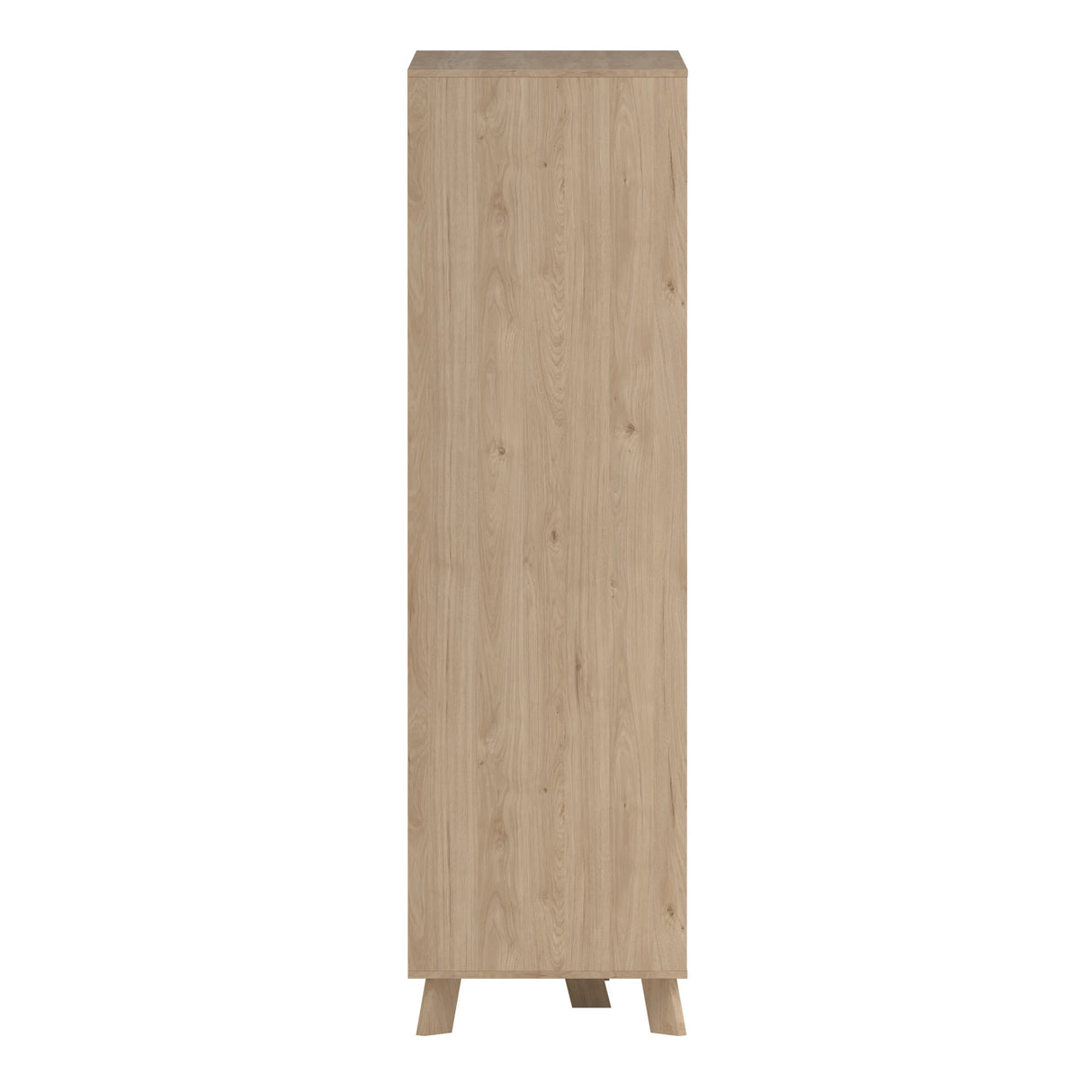 Ikast Wardrobe 3 Doors 2 Drawers with Mirror in Jackson Hickory and White