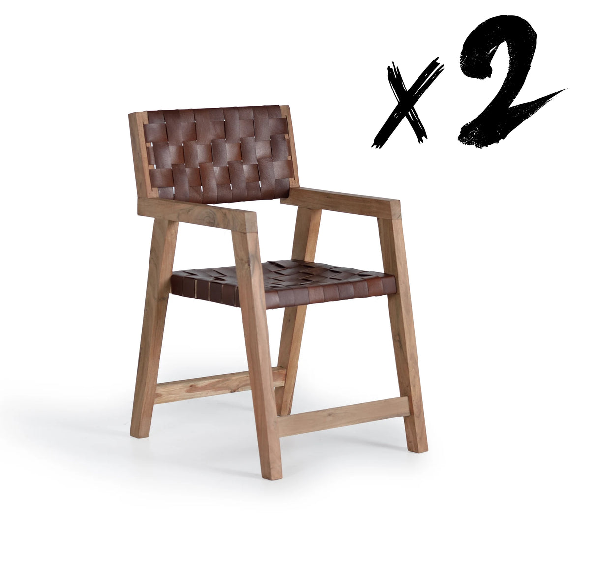 Giner and Colomer Chair Made Of Mango Wood And Leather