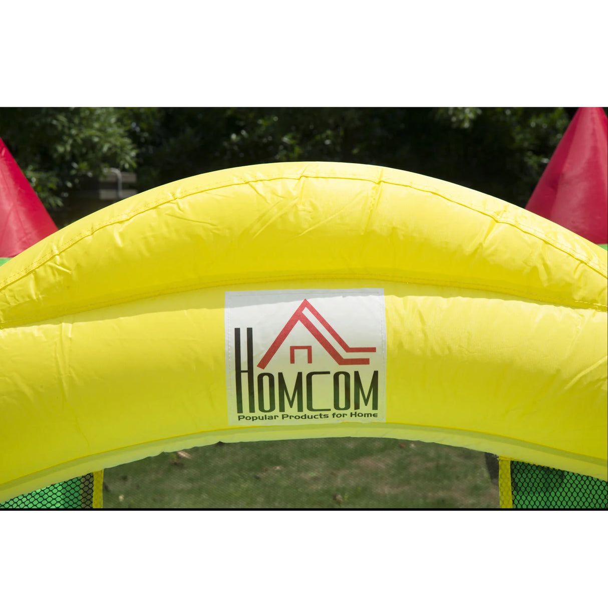 HOMCOM Nylon Inflatable Bouncy Castle Multi-Colour