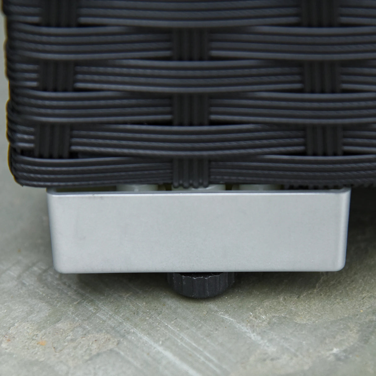 Outsunny White Rattan Garden Furniture 4-Seater Outdoor Sofa Set with Coffee Table - White