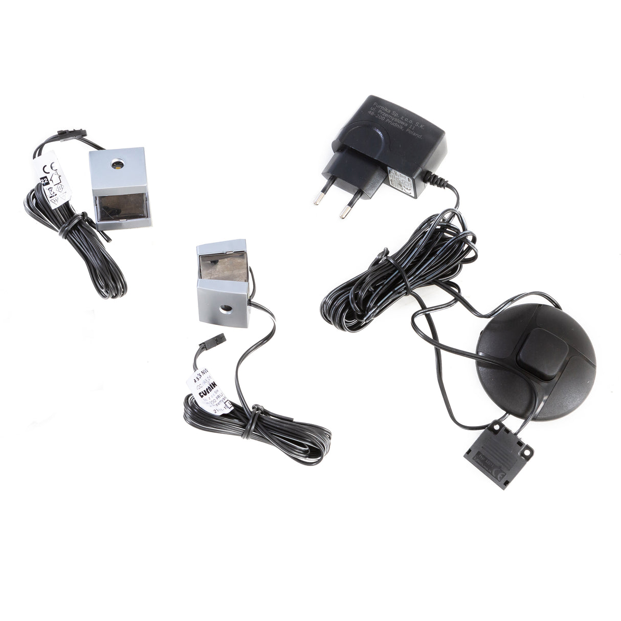 Bohol Large Display Cabinet Inkl. 4 x Lighting in Riviera Oak/White