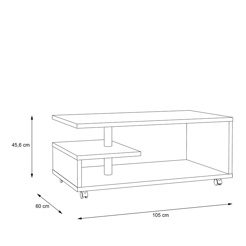 Bailey Coffee Table in Sonoma Oak