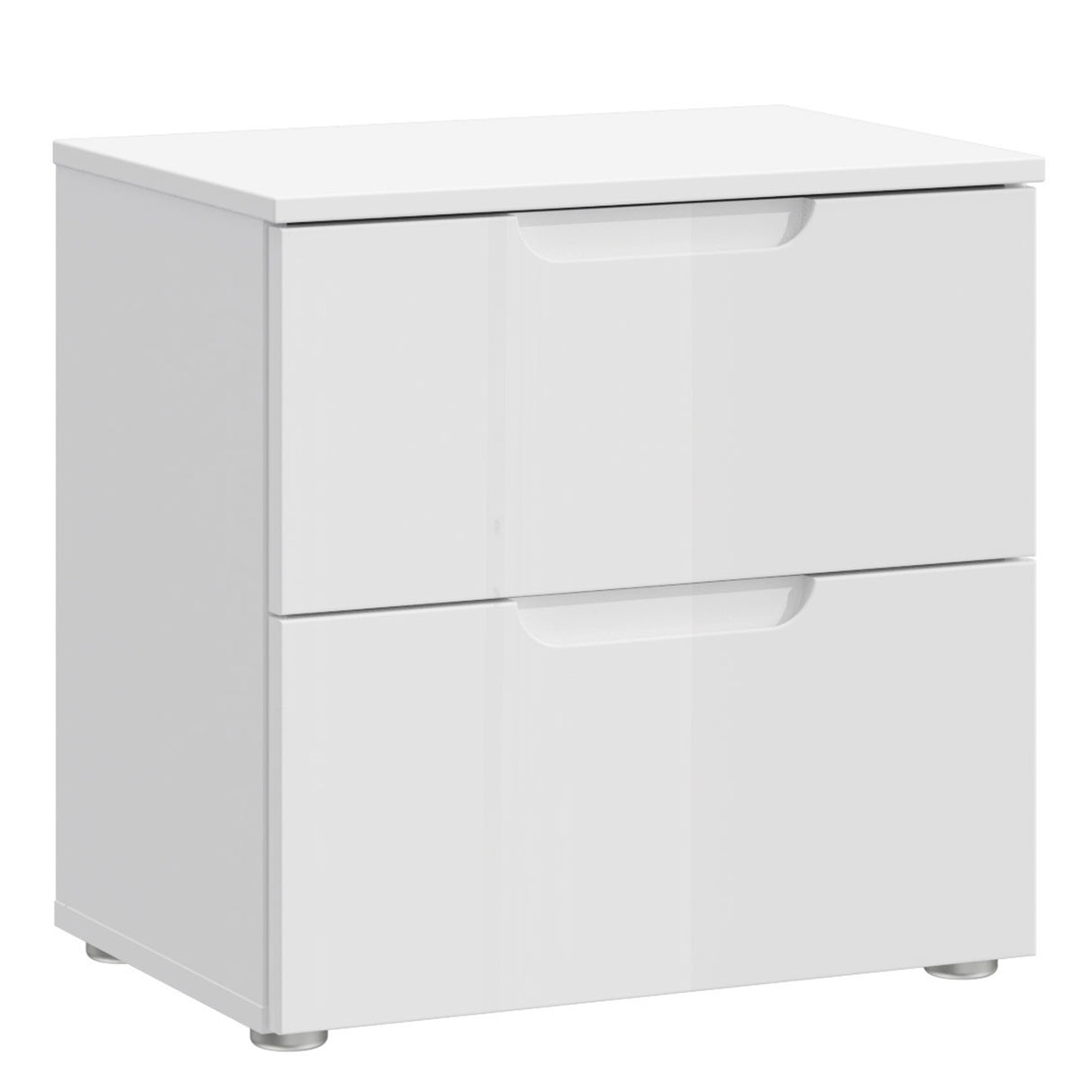 Sienna Bedside Table in White Gloss