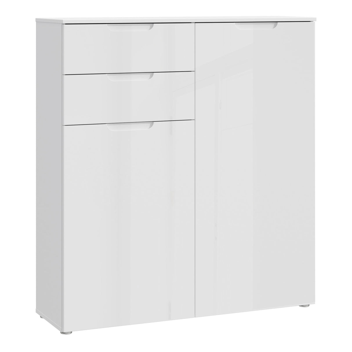 Sienna Chest of Drawers in White Gloss