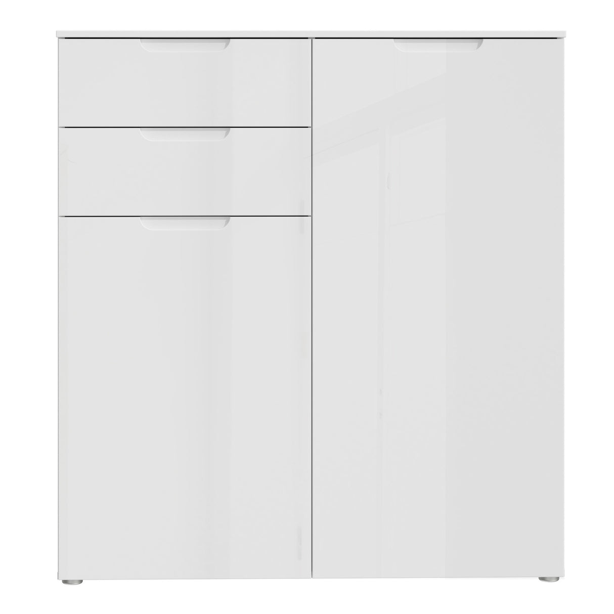 Sienna Chest of Drawers in White Gloss