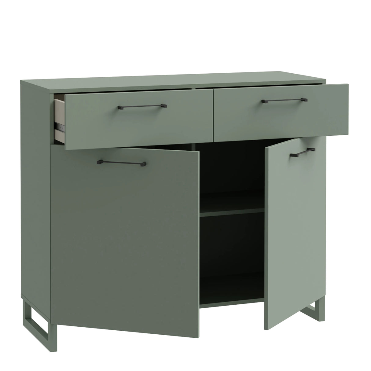 Sali 2 Door 2 Drawer Chest in Sage Green