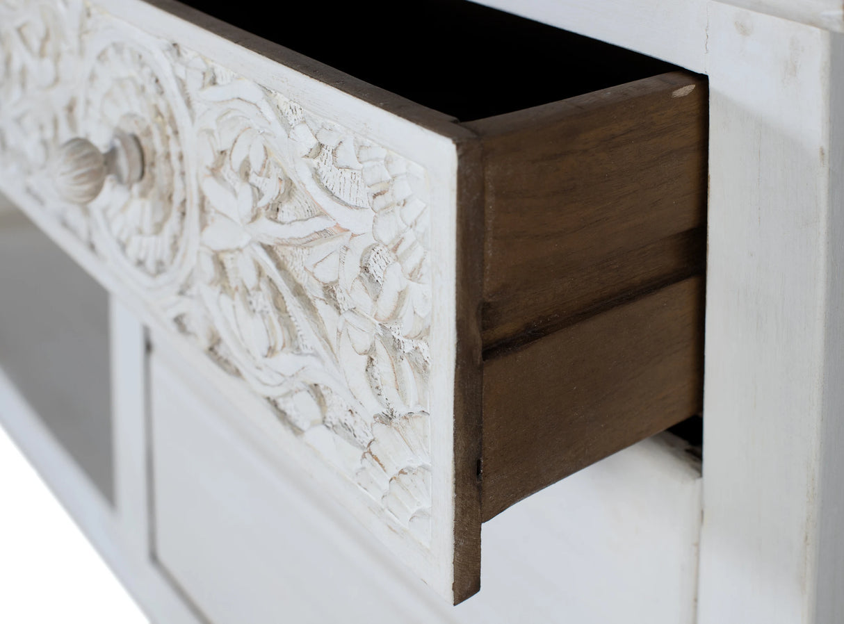 Giner and Colomer Modern TV Stand With 6 Drawers And 2 Open Compartments