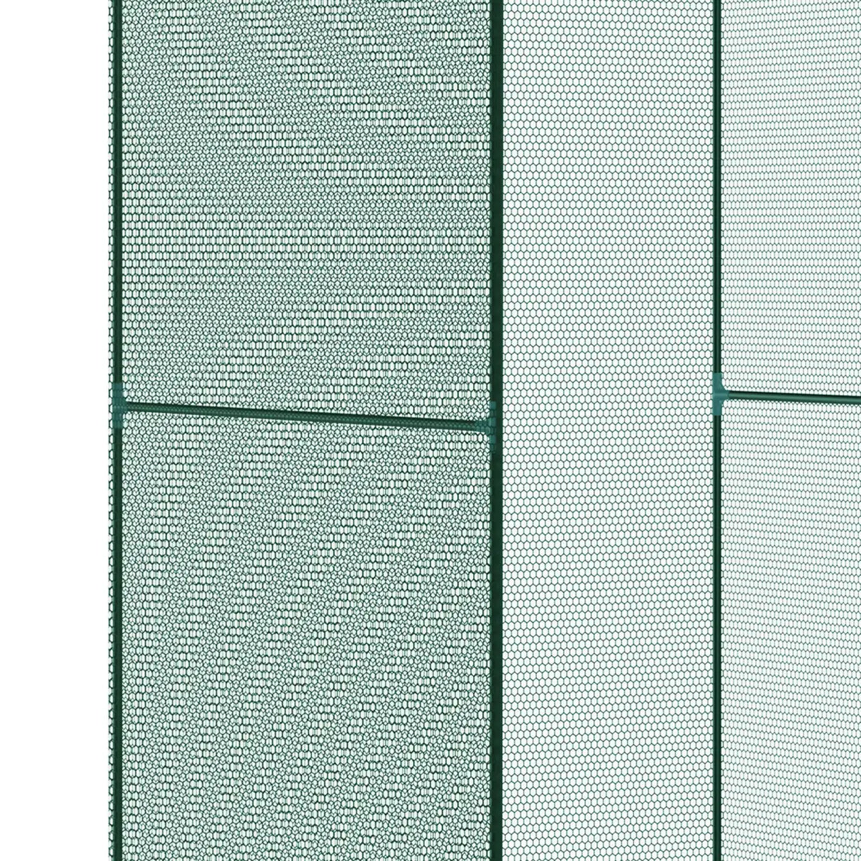 Outsunny Set of 2 Fruit Cage Bird Netting, Vegetable Plant Protection Tent with Zipped Door, Anti Bird, Insects, Small Animals, 1.2 x 1.2 x 1.8m, Dark Green