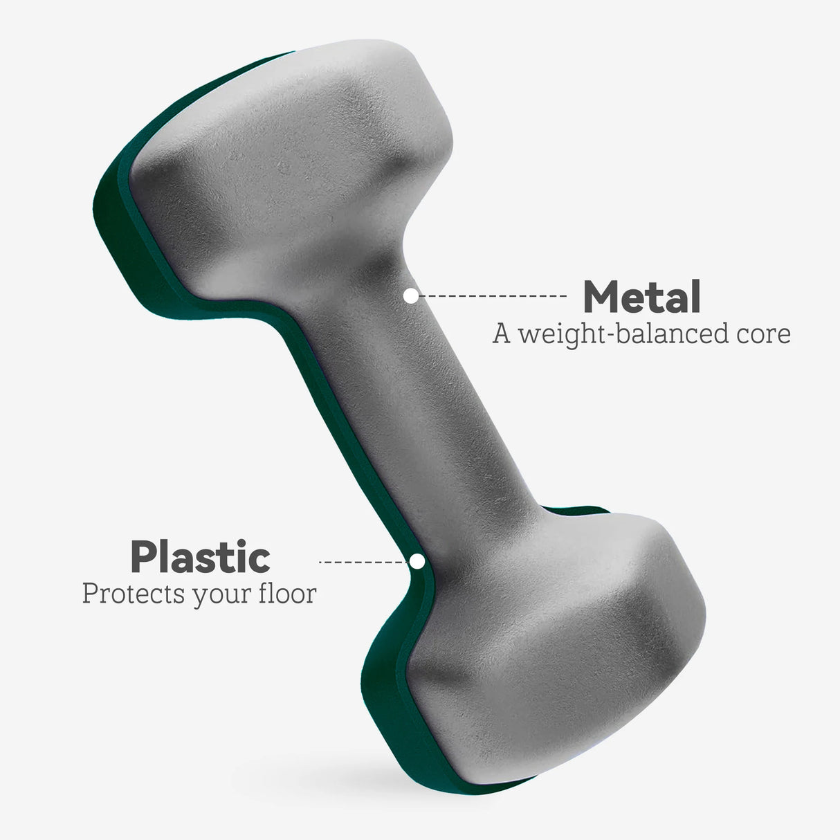 SPORTNOW Dumbbells Set with Storage Rack, 2 x 1kg, 2 x 3kg, 2 x 5kg, Green