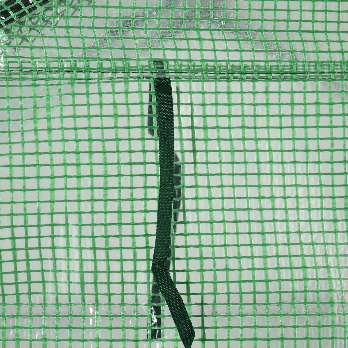 Outsunny Walk in Greenhouse with Shelves Steeple Green House for Garden Grow House Removable Cover 143x138x190cm, Green