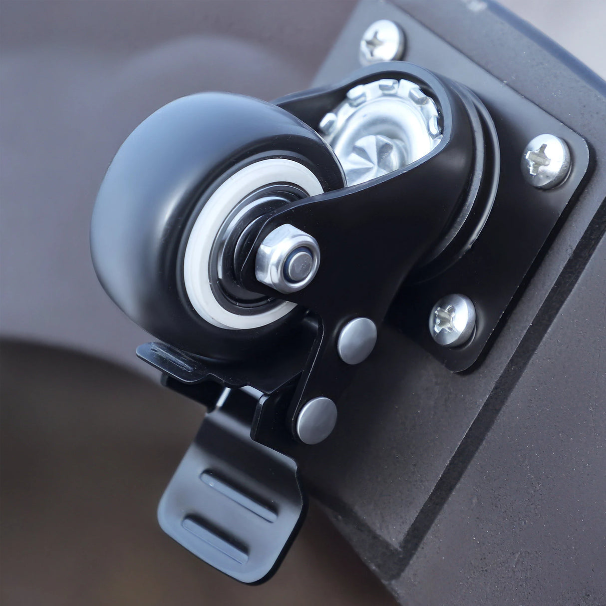 Outsunny 22.7kg Resin Patio Parasol Base Umbrella Stand Weight Deck Garden Sunshade Holder Round w/ Wheels Brakes Outdoor