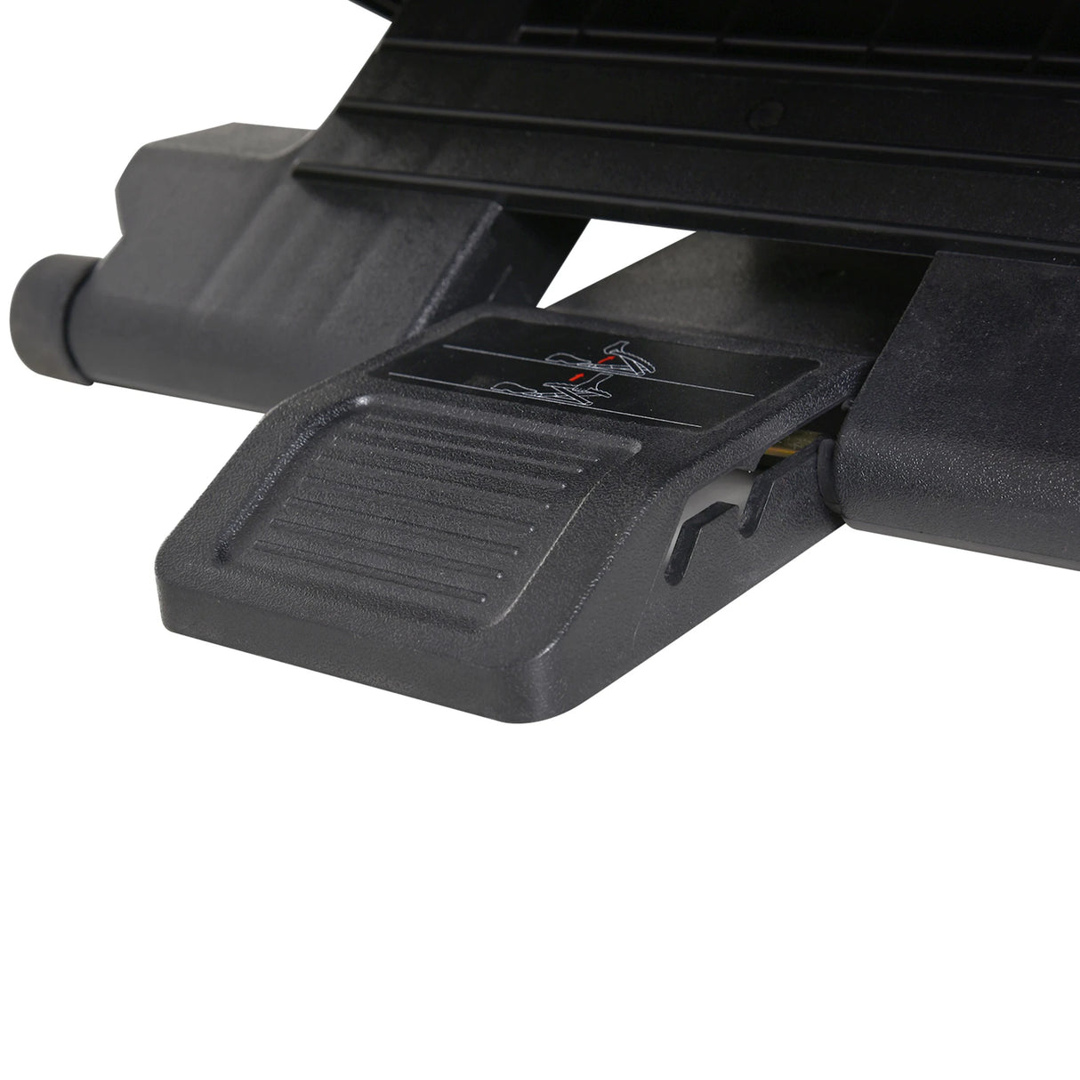 HOMCOM 0-30 Three-Height Under-Desk Support Footrest - Black