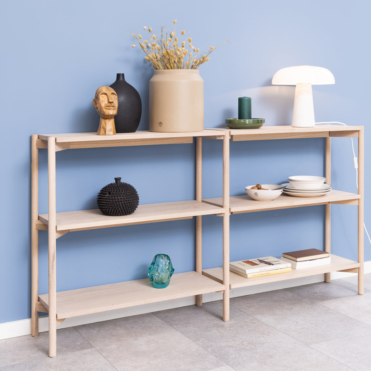 Braidwood bookcase with 4 shelves in White