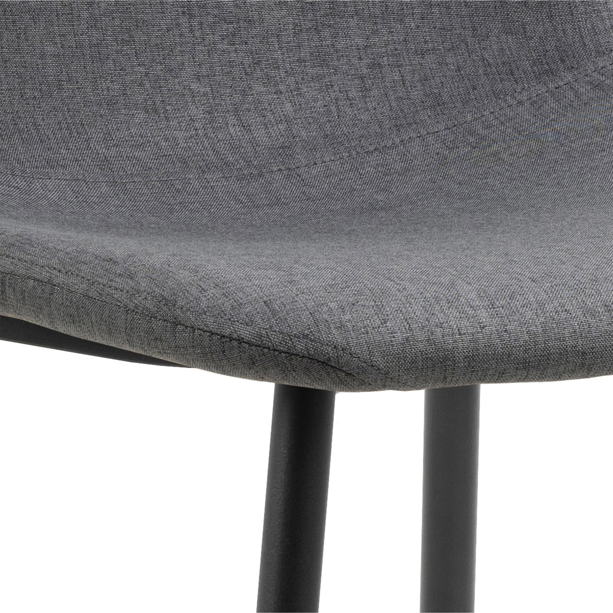 Wilma Dining Table Oak Top & Black Legs 120x75cm includes 4 Celia Dining Chairs in Light Grey