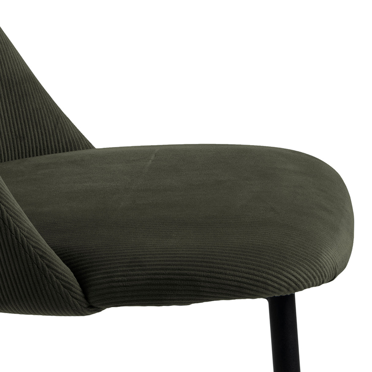 Yale Dining Table in Oak 120x75cm includes 4 Ines Dining Chairs in Olive Green