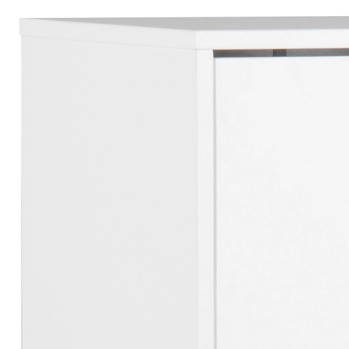 Mitra Shoe Cabinet with 3 Flip Down Doors in White