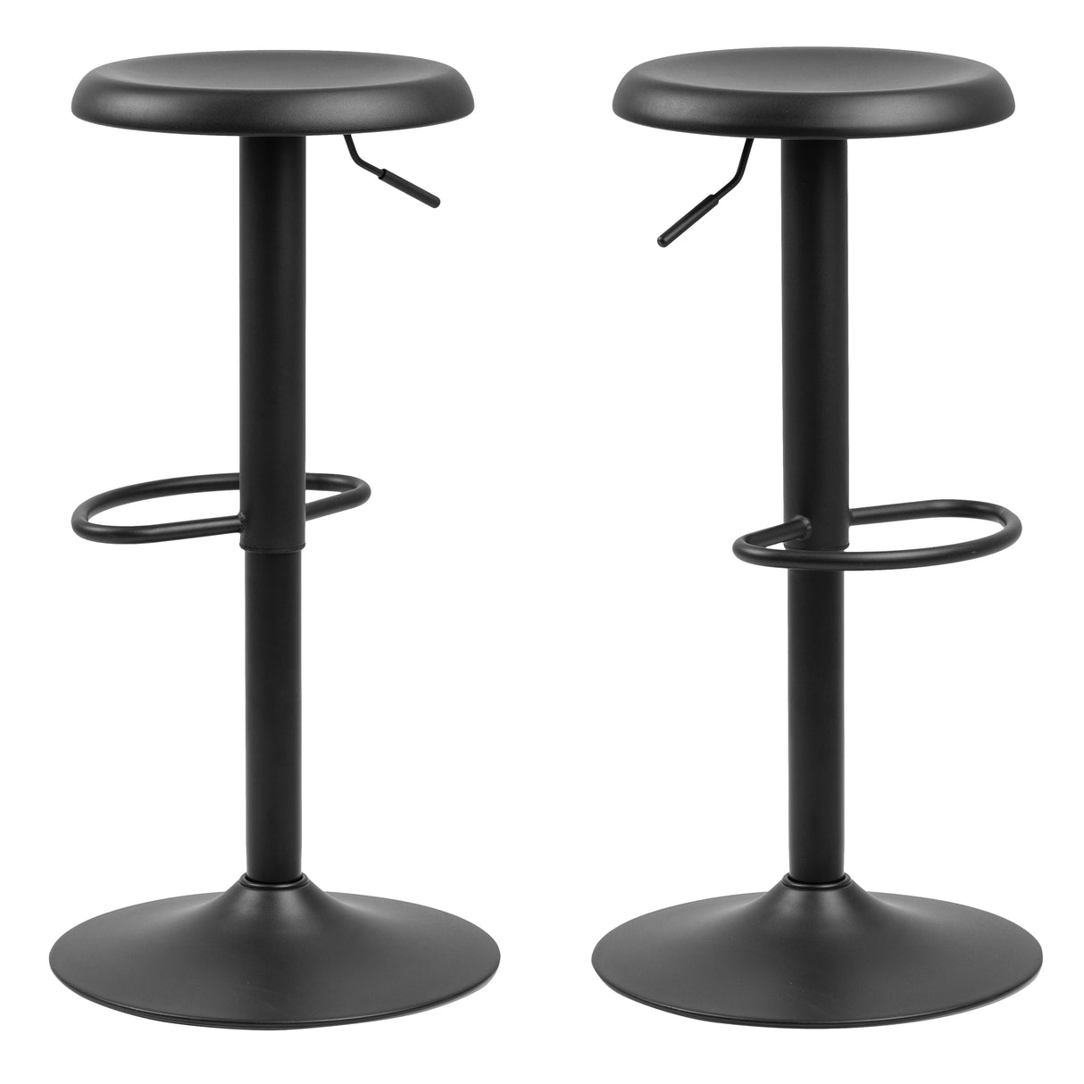 Finch Bar Stool without Back in Black Set of 2