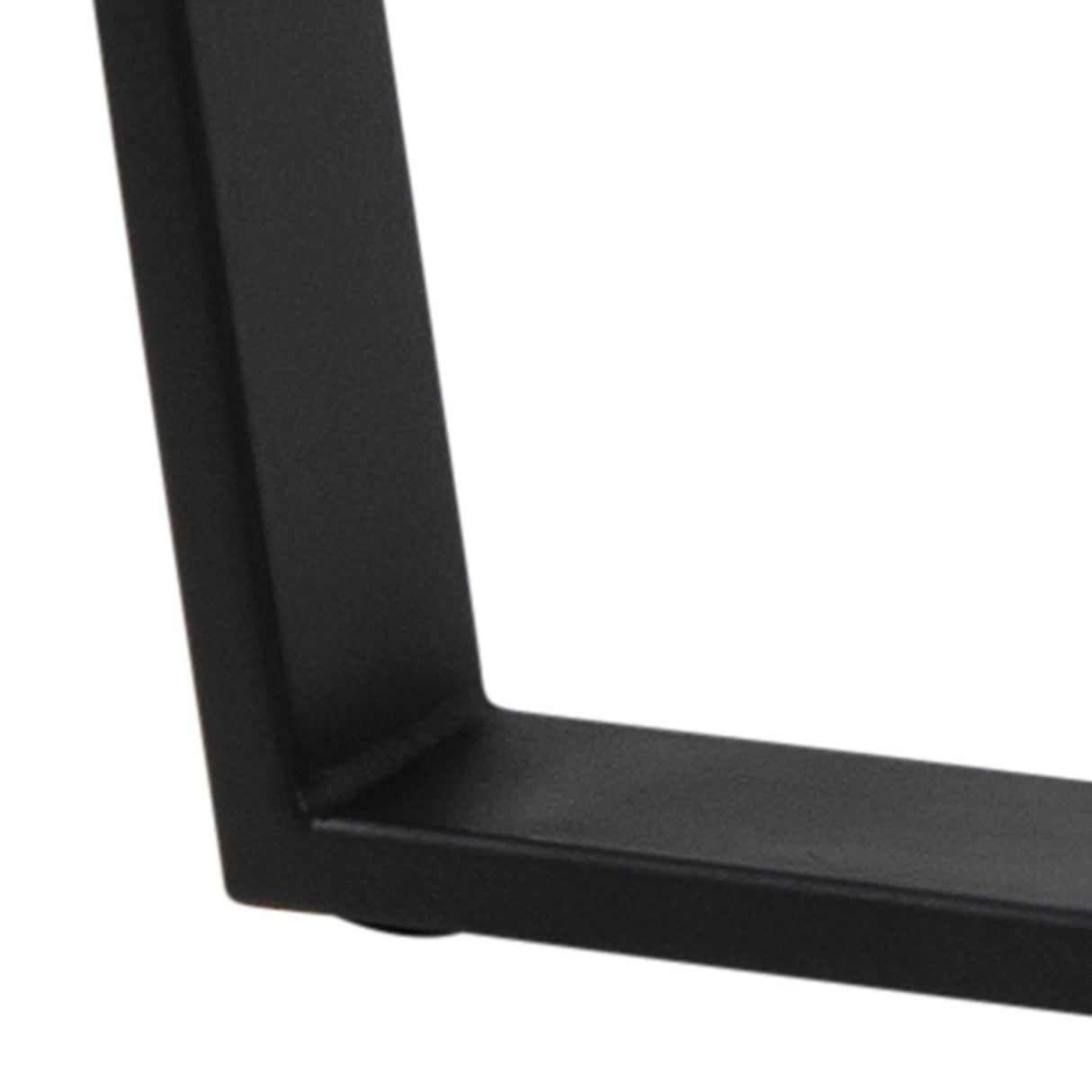 Amble Round Dining Table with Black Marble Melamine Top & Black Legs 110x75cm